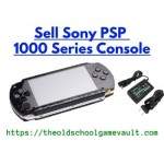 Sony PSP 1000 handheld system – black portable console front view